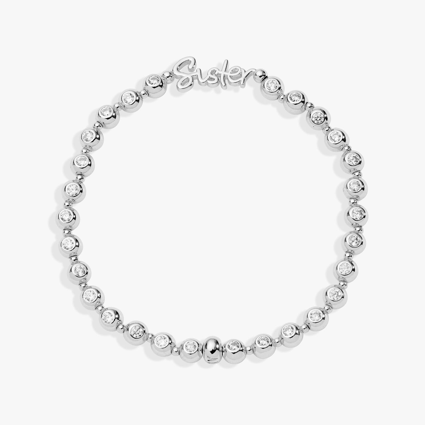 Sister Elongated Crystal Stretch Bracelet - Alex and Ani