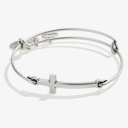 Spiritual Armor Cross Inline Charm Bangle - Alex and Ani