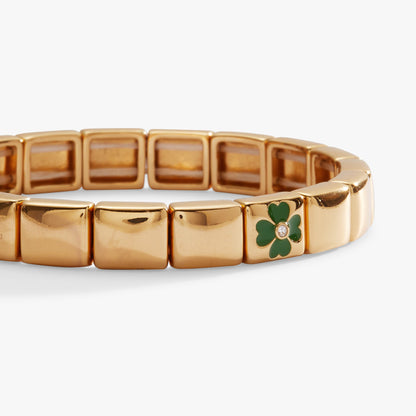 Lucky Clover Stretch Bracelet - Alex and Ani
