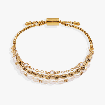 Crystal + Pearl Stranded™ Bracelet Set - Alex and Ani