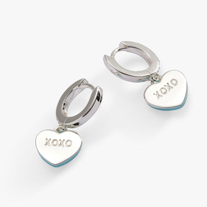 Sweethearts® “Be Mine” Huggie Hoop Earrings - Alex and Ani - Back View