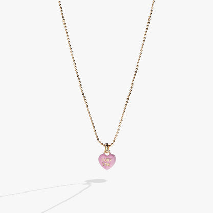 Sweethearts® 'I Luv You' Charm Necklace - Alex and Ani - Front View
