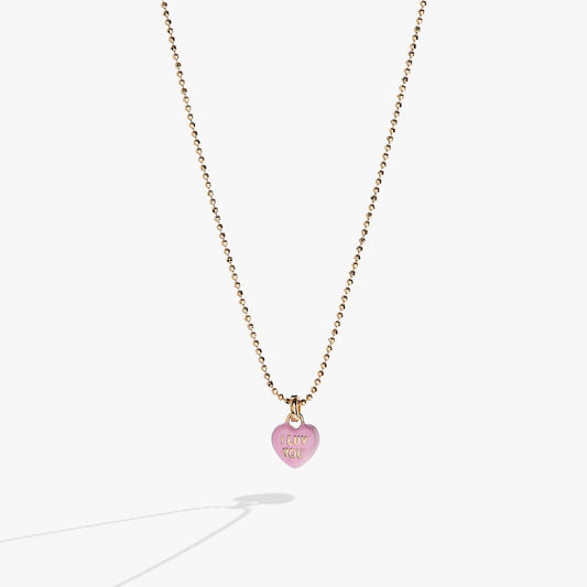 Sweethearts® 'I Luv You' Charm Necklace - Alex and Ani - Front View