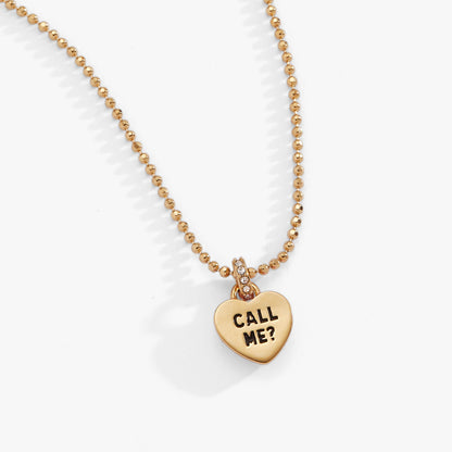 Sweethearts® 'I Luv You' Charm Necklace - Alex and Ani - Side View