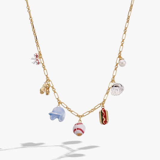 Baseball Multi Charm Necklace - Alex and Ani
