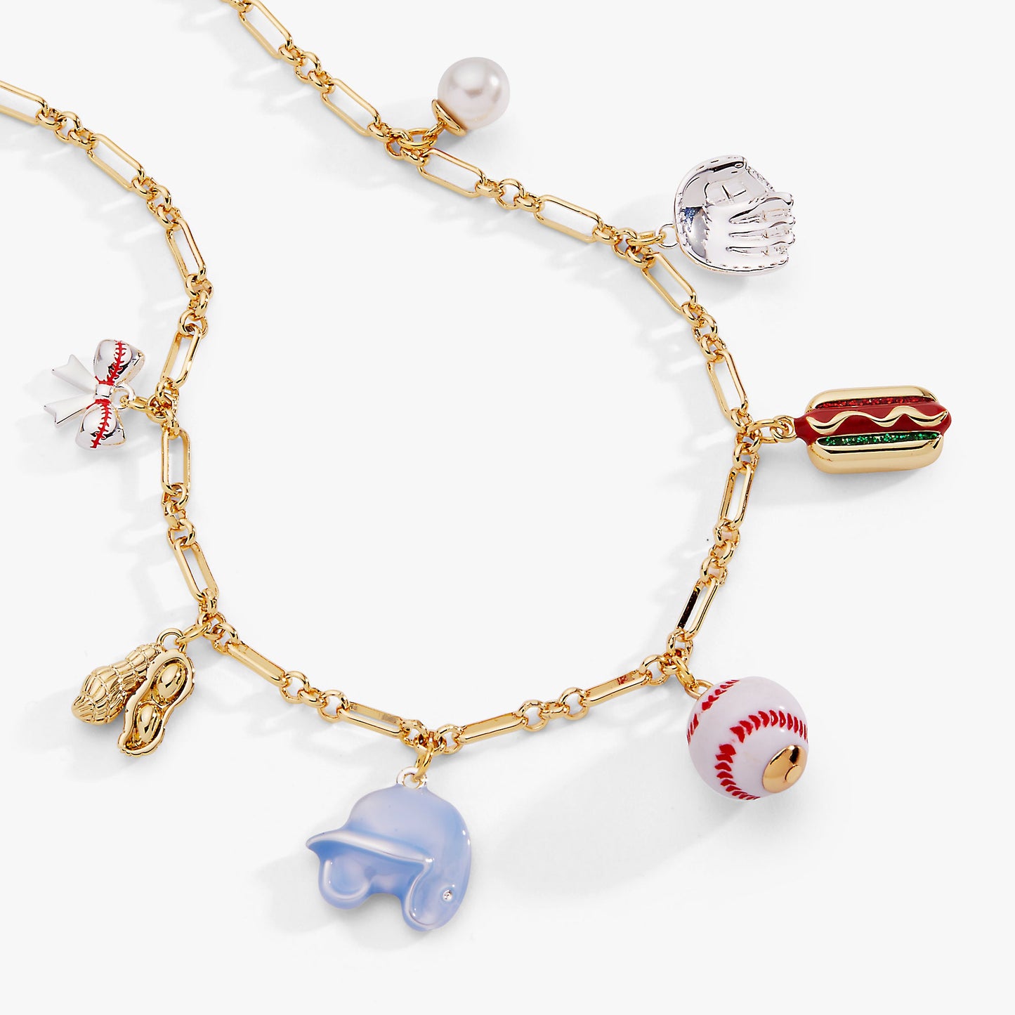 Baseball Multi Charm Necklace - Alex and Ani