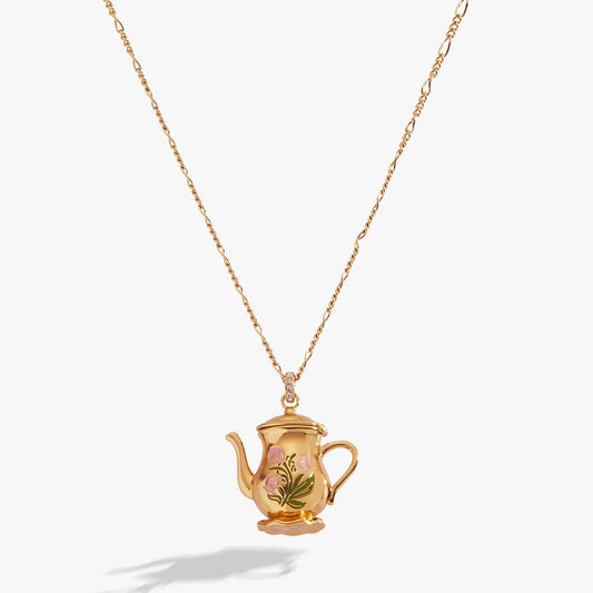 Tea Party Locket Pendant Necklace - Alex and Ani