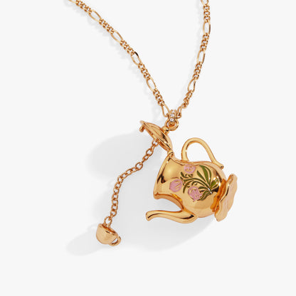 Tea Party Locket Pendant Necklace - Alex and Ani