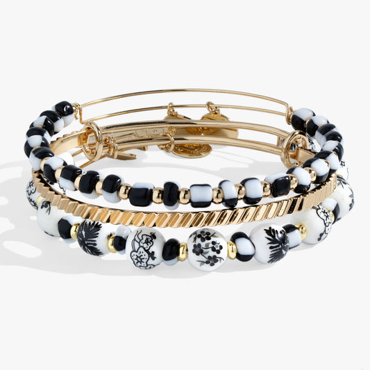 Toile Beaded Bangle Set of 3 - Alex and Ani - Front View