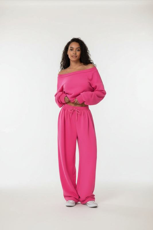 Hot Pink Lounge Set - Front View