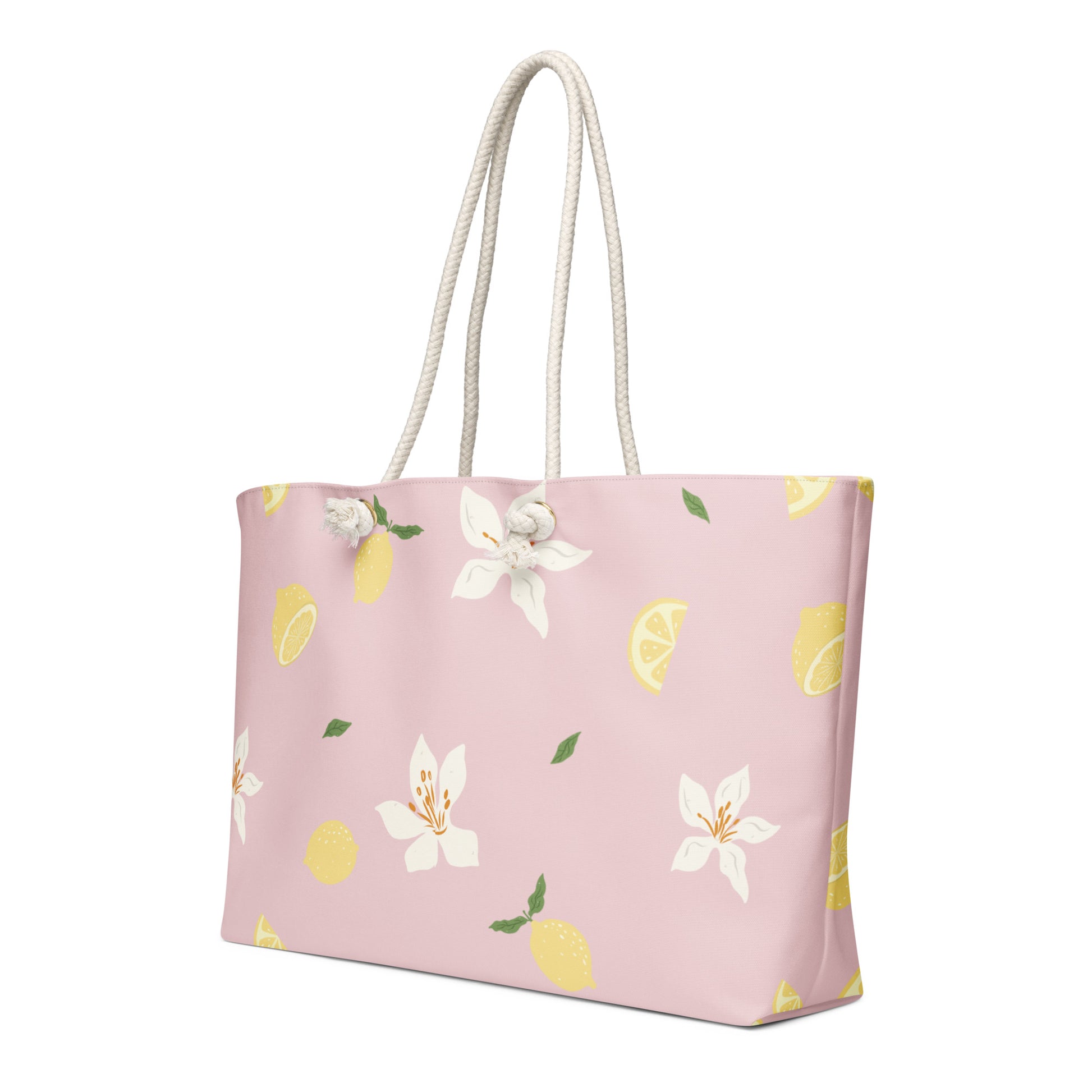 Pink Lemonade Oversized Weekender Bag - Side View