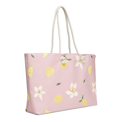 Pink Lemonade Oversized Weekender Bag - Detail View 4