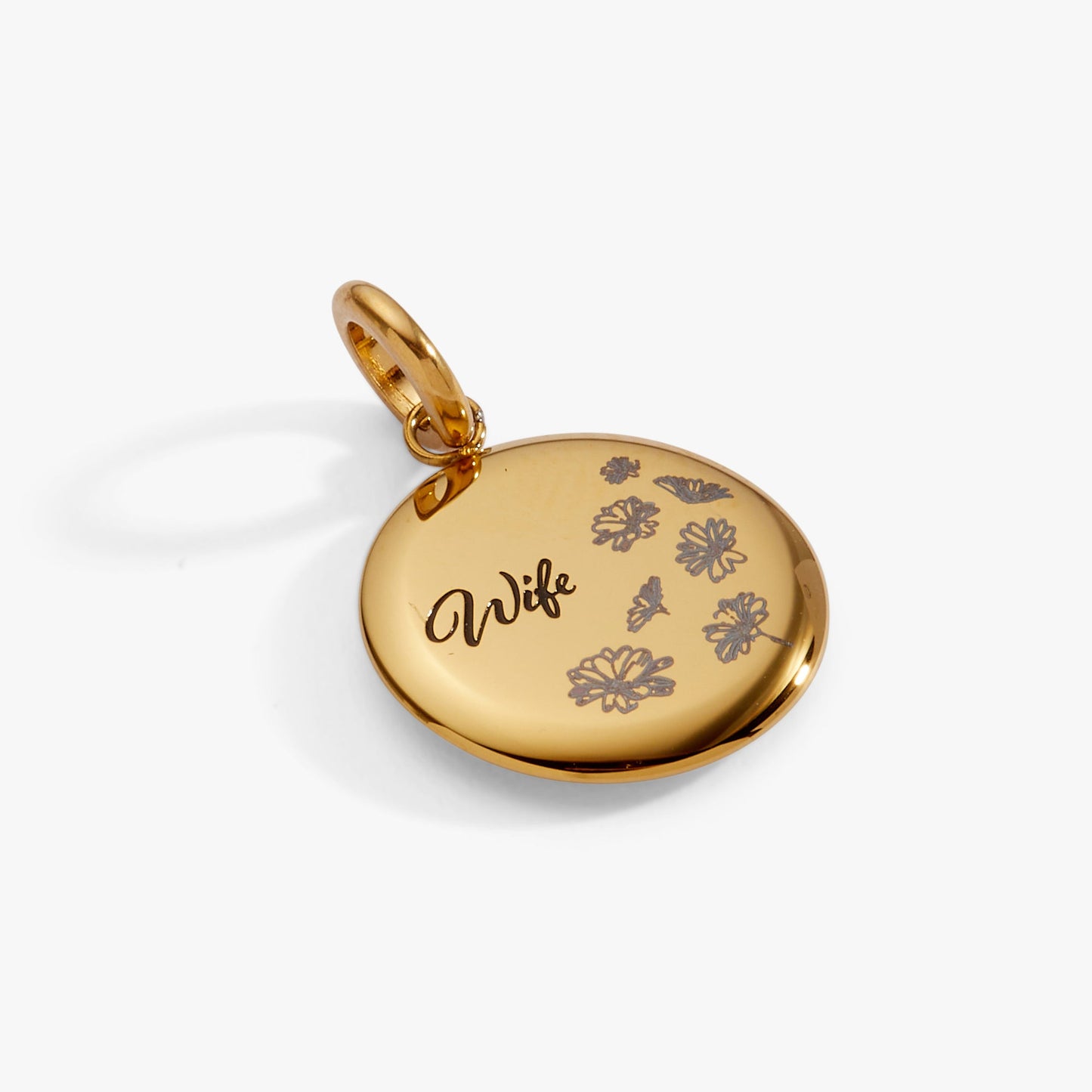 Wife Flower Disc Charm - Alex and Ani