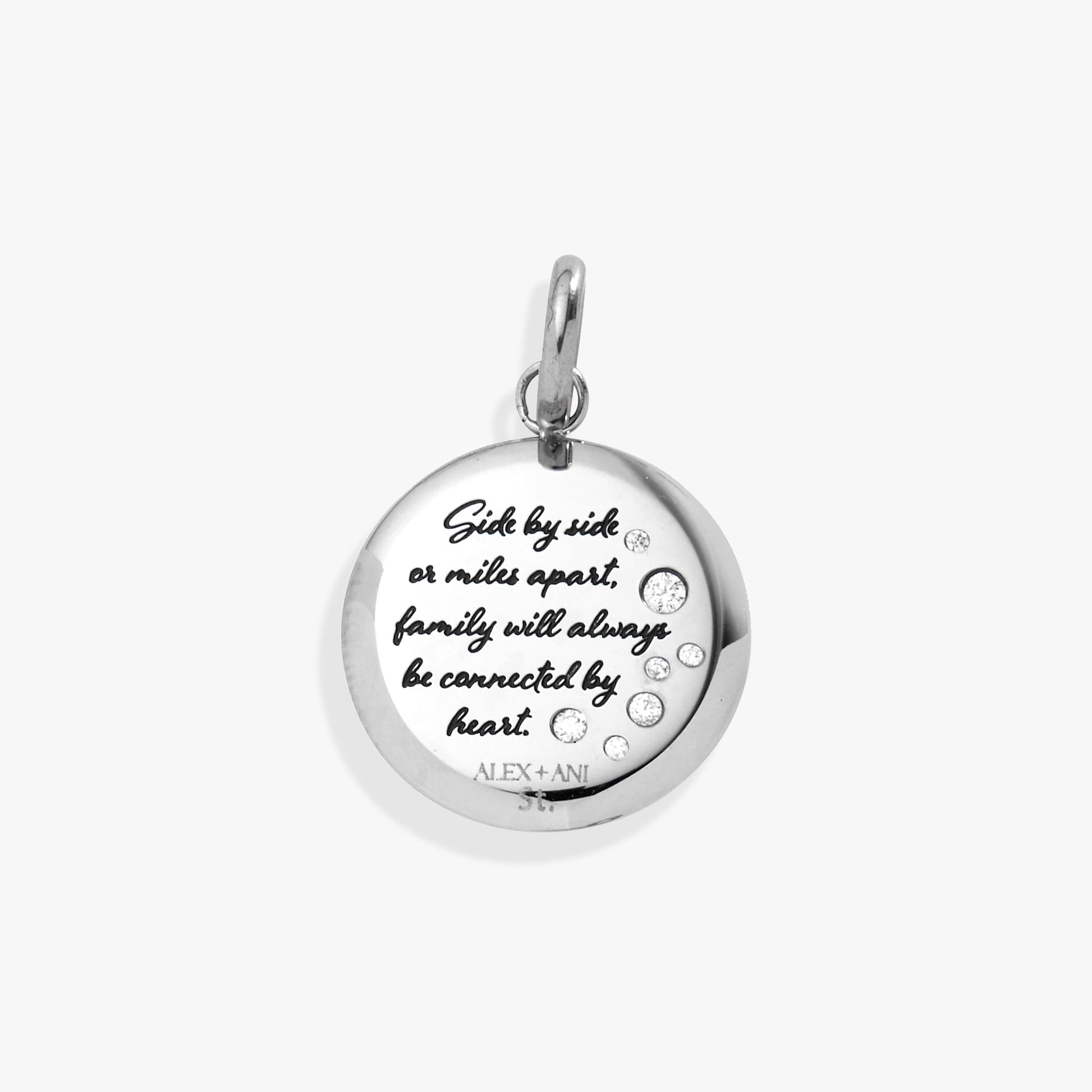 Wife Flower Disc Charm - Alex and Ani - Back View