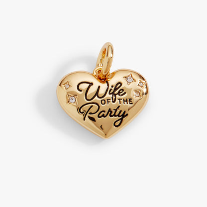 ‘Wife of the Party’ Heart Charm - Alex and Ani - Side View