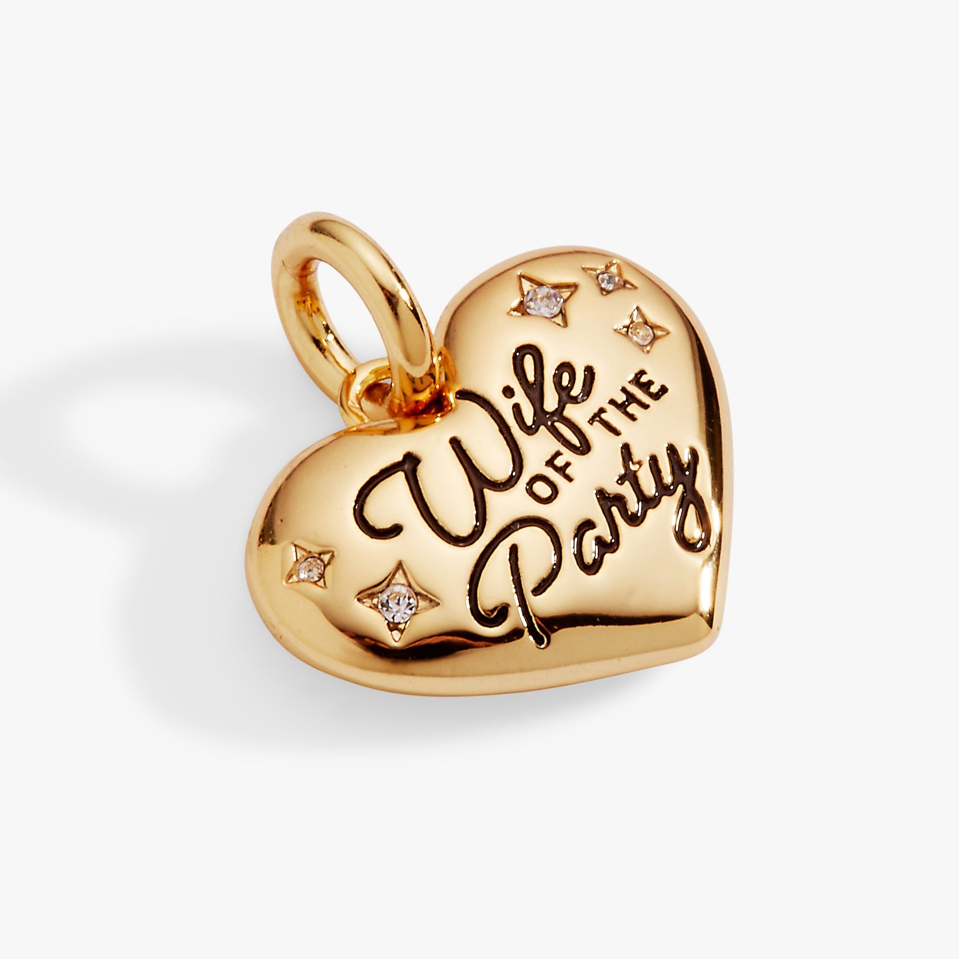 ‘Wife of the Party’ Heart Charm - Alex and Ani - Front View