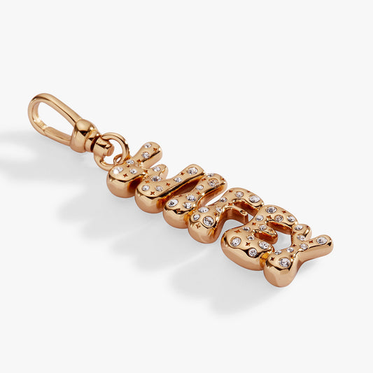 'Wifey' Bubble Crystal Clip Charm - Alex and Ani - Front View